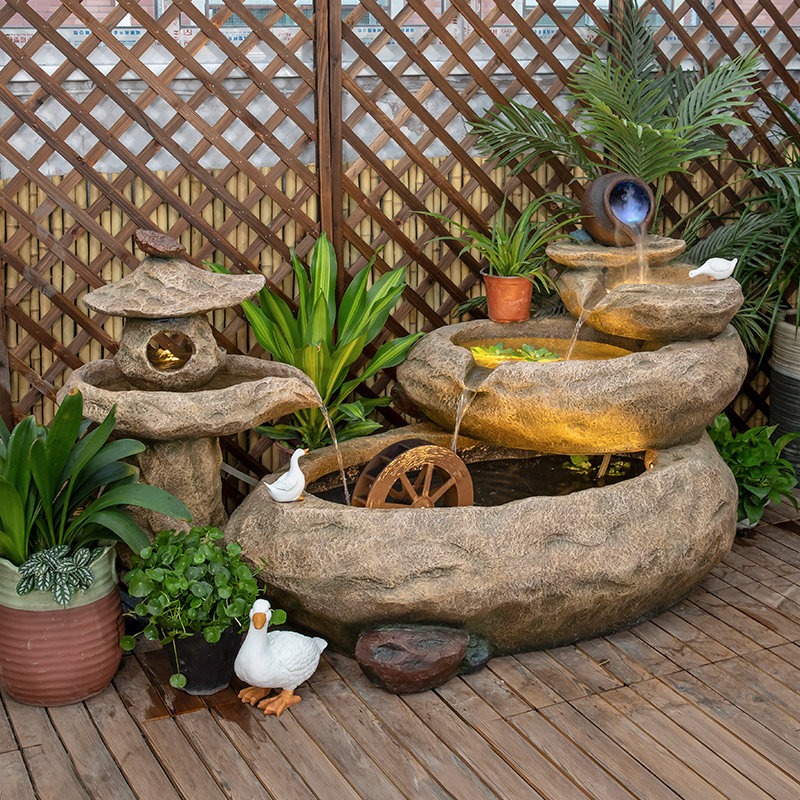 Aquarium Fish In Pond - Outdoor Balcony Fish Pond Courtyard Water