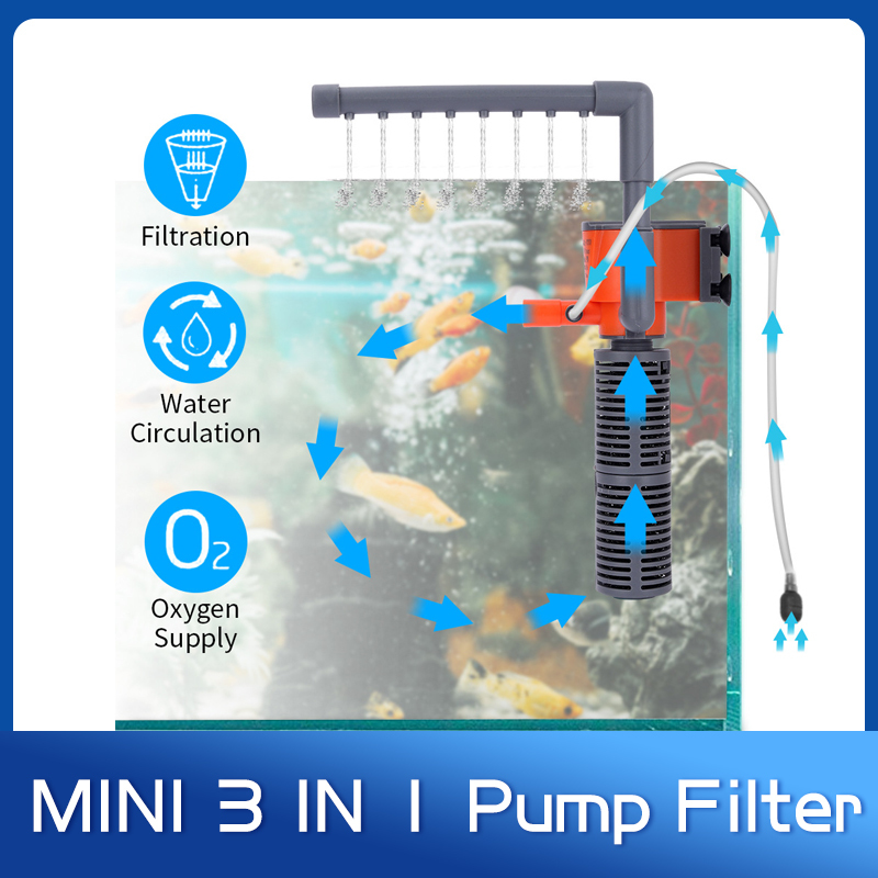Aquarium Xilong - Xilong XL-666/777A Mini Pumping Oxygen Filter