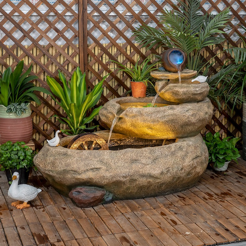 Outdoor Balcony Fish Pond Cour - Aquarium Fish In Pond review and price