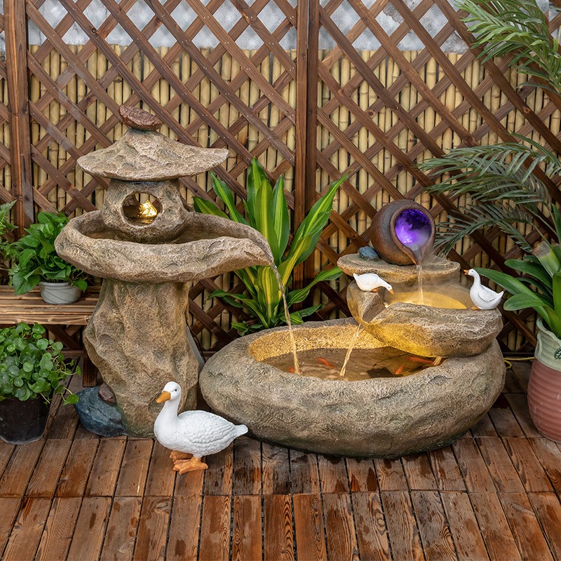 Outdoor Balcony Fish Pond Cour - Aquarium Fish In Pond review and price