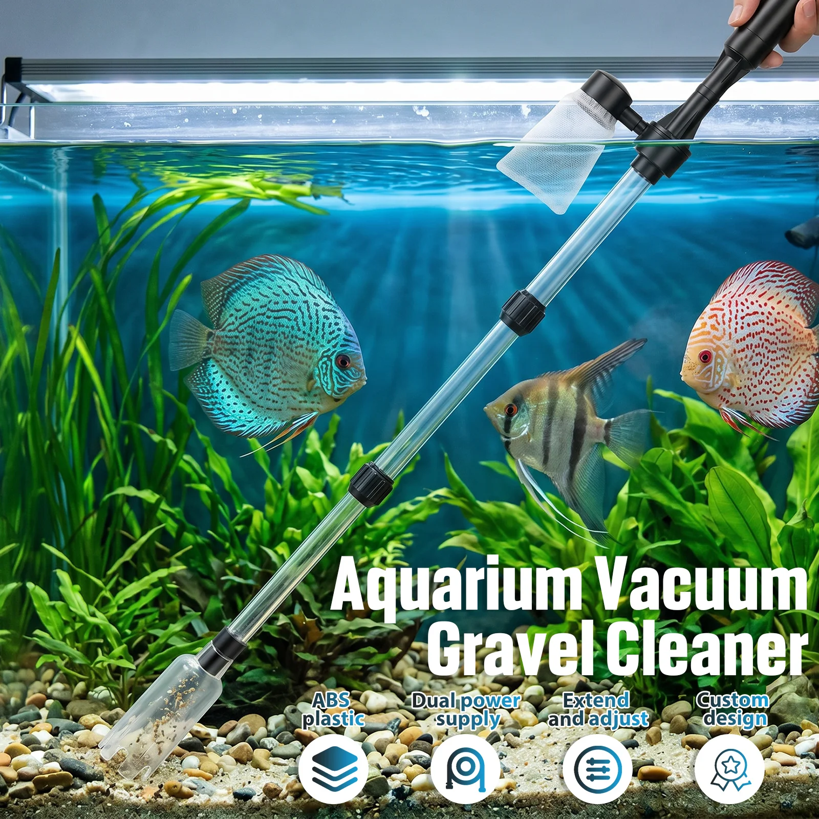 Aquarium Vacuum Gravel Cleaner - Cleaner Fish Aquarium review and price
