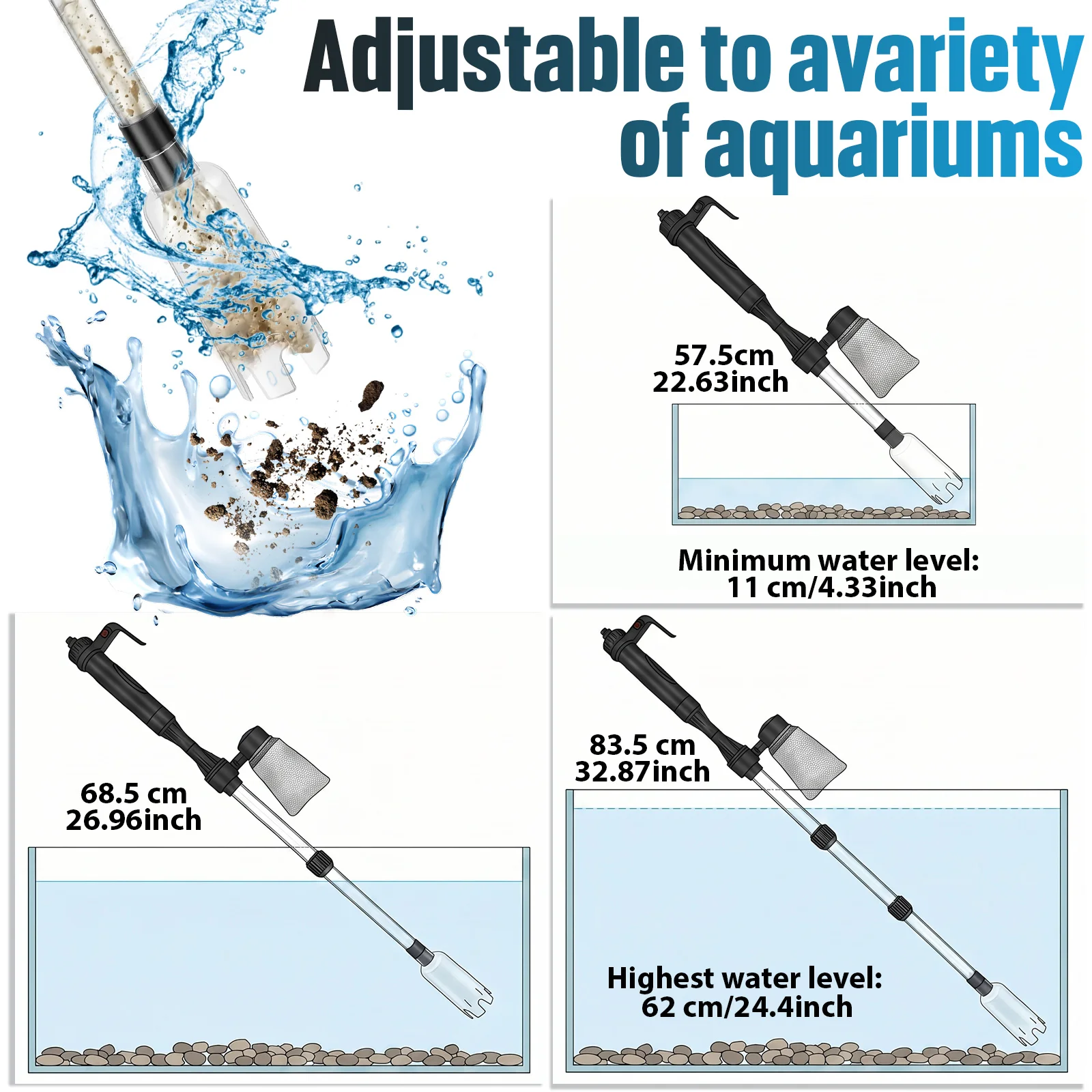 Aquarium Vacuum Gravel Cleaner - Cleaner Fish Aquarium review and price