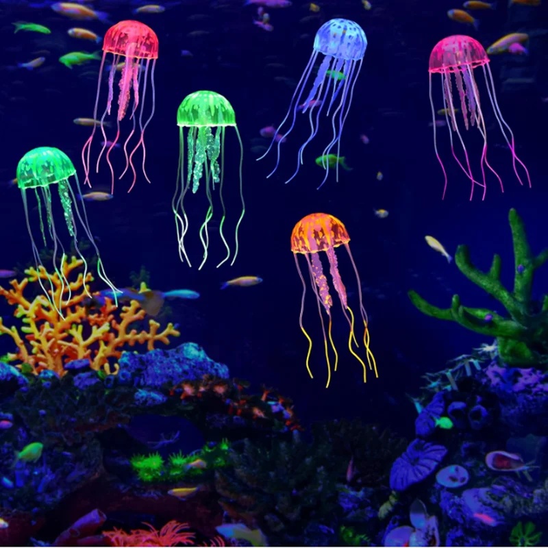 1/2Pcs Simulated Silicone Glow - Aquarium Fish Discus review and price