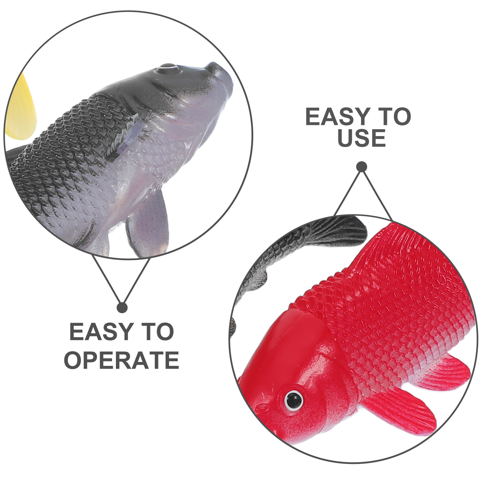 3pcs Fish Crafts Toys Realisti - Aquarium Fish In Pond review and price
