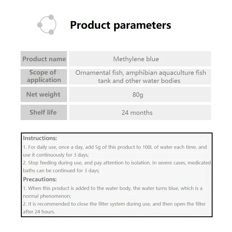 Methylene Blue Ornamental Fish - Aquarium Fish Parrot review and price