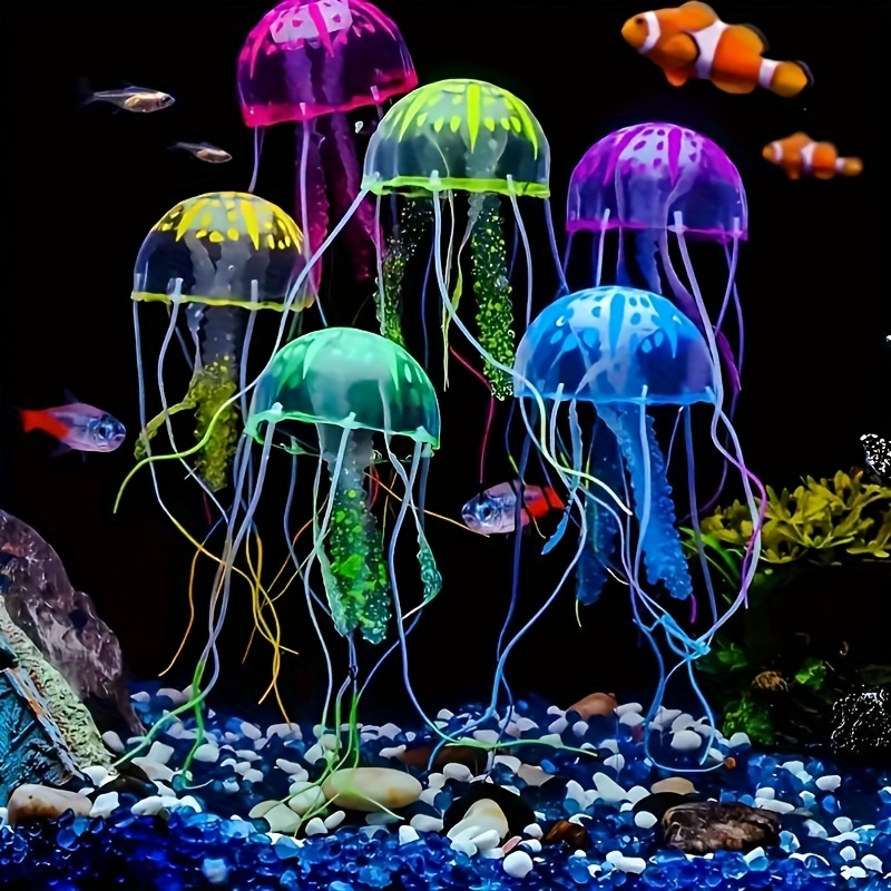 Luminous Simulation Jellyfish  - Aquarium Fish Discus review and price