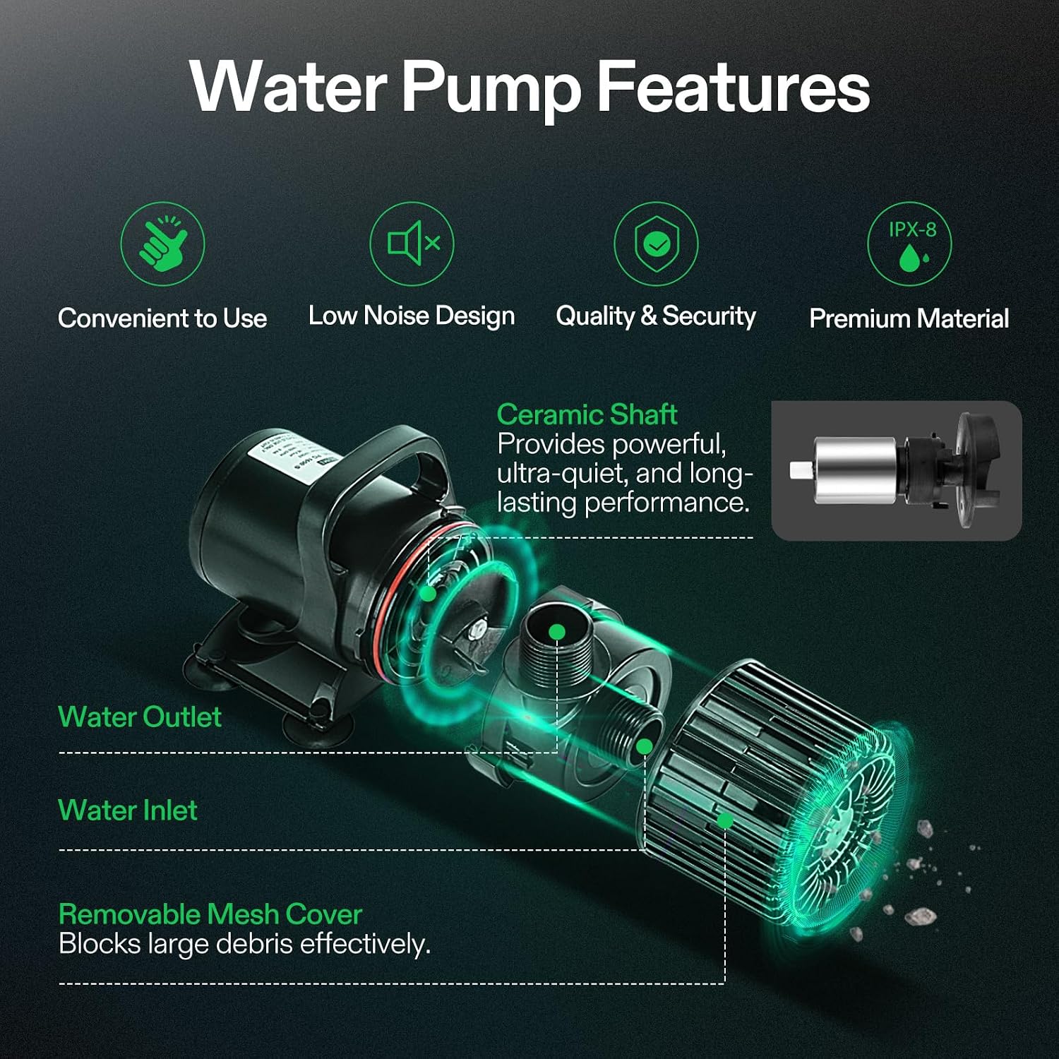1600GPH Sub Water Pump for Pon - Aquarium Fish In Pond review and price