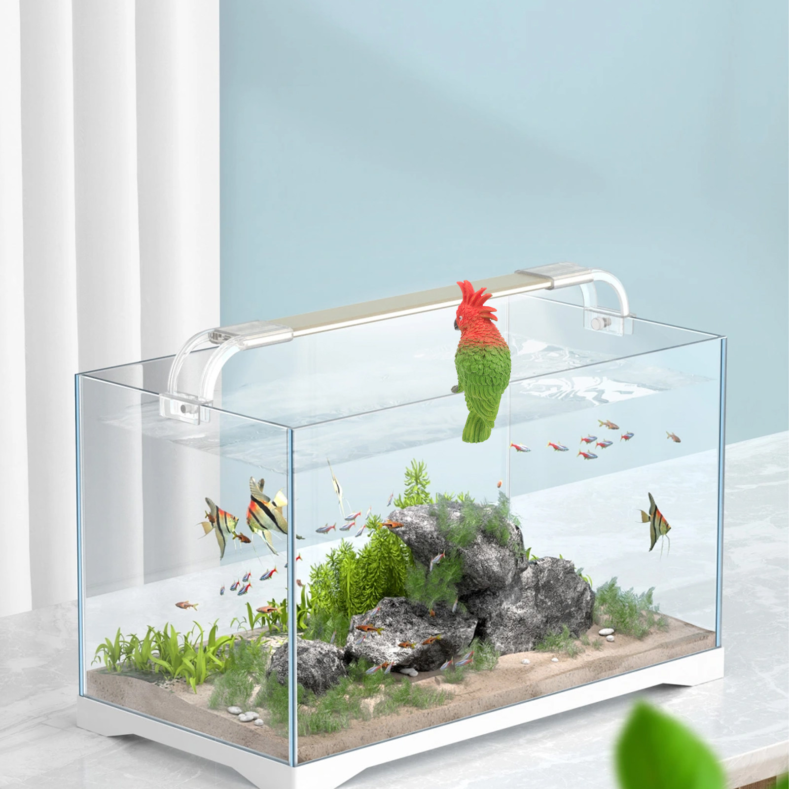 Mini Parrot Aquarium Wall Hang - Aquarium Fish Parrot review and price